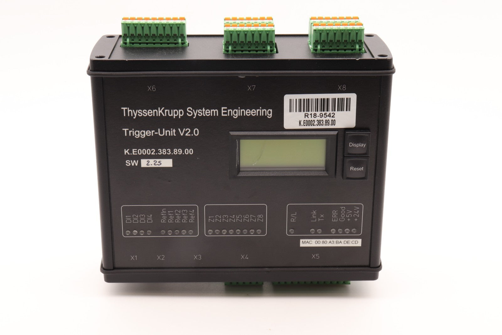 THYSSENKRUPP SYSTEM ENGINEERING	TRIGGER-UNIT V2.0 K.E0002.383.89.00