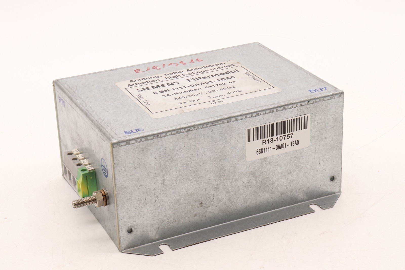 SIEMENS	FILTERMODUL	6SN1111-0AA01-1BA0