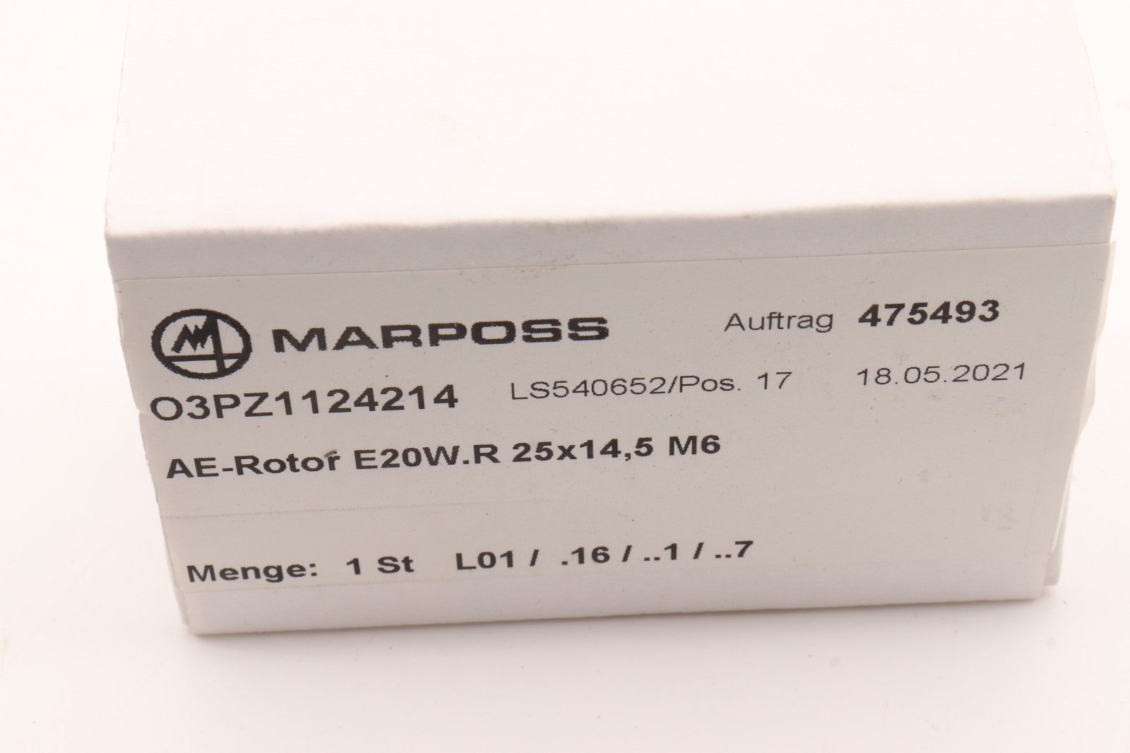 MARPOSS	O3PZ1124214 AE-ROTOR E20W.R 25X14,5 M6	LS540652/POS 17