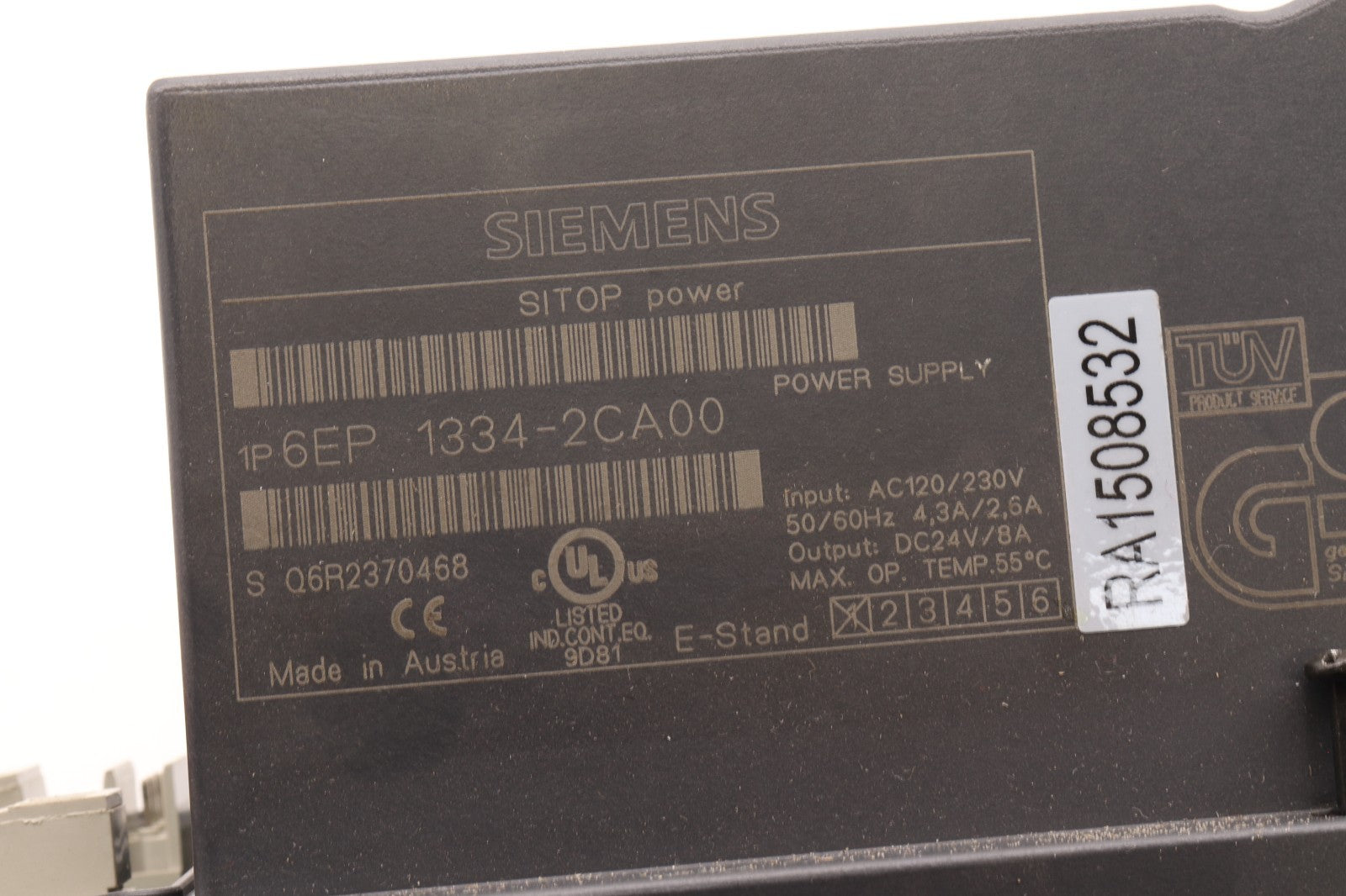 SIEMENS	SITOP POWER SUPPLY	6EP1334-2CA00