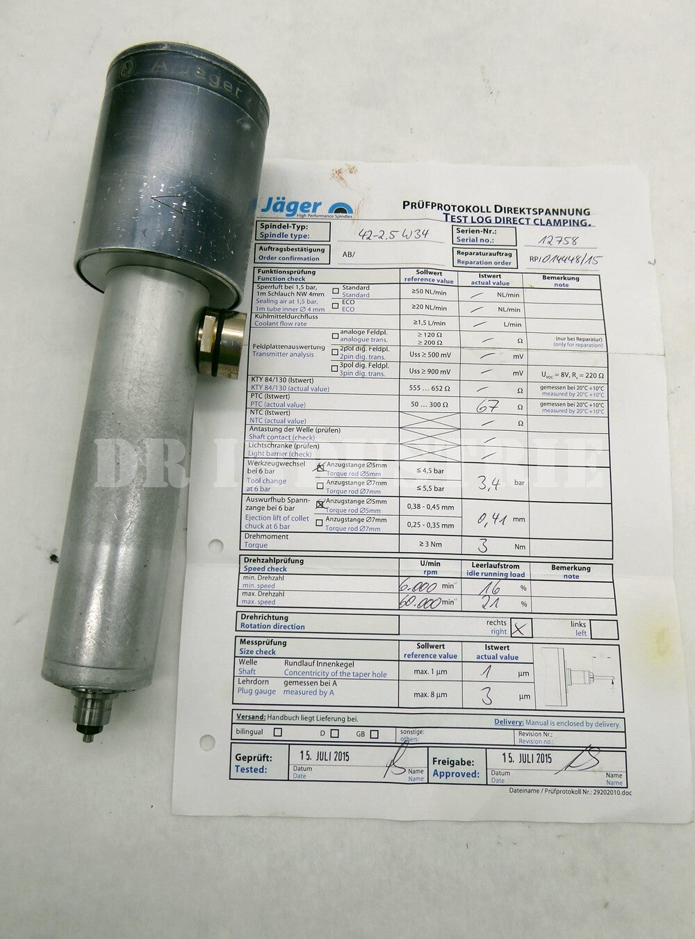 A.Jager 42-2.5 w34  12758