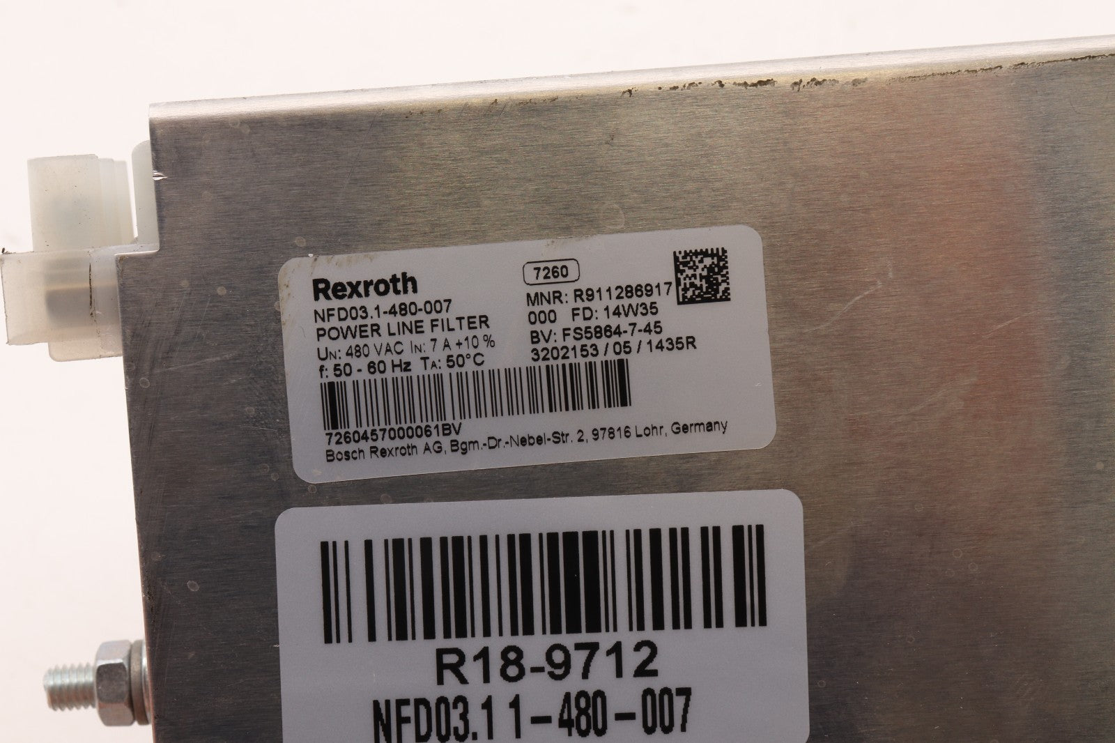 REXROTH POWER LINE FILTER	NFD03.1 1-480-007