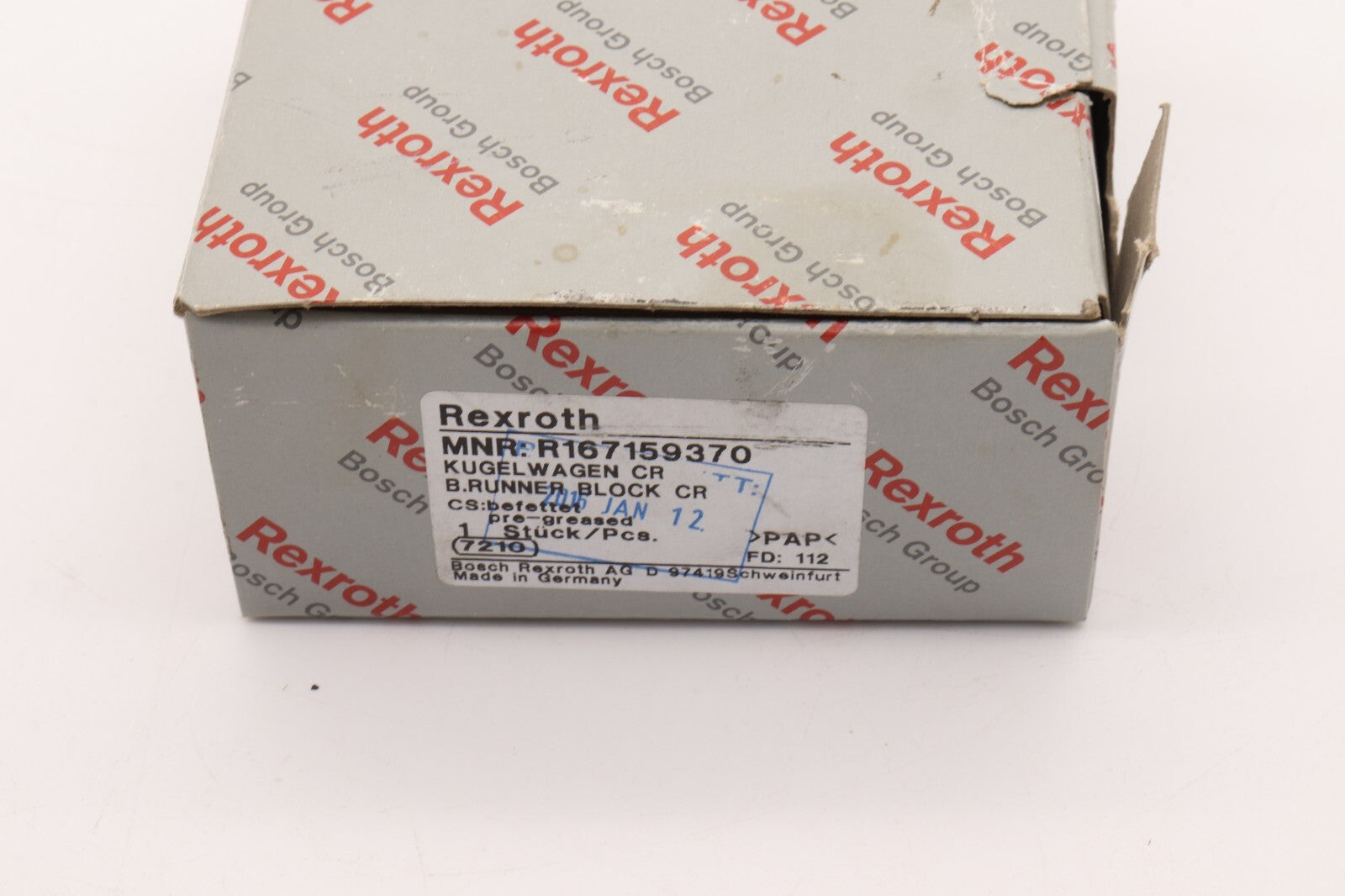 REXROTH B.RUNNER BLOCK CR R167159370