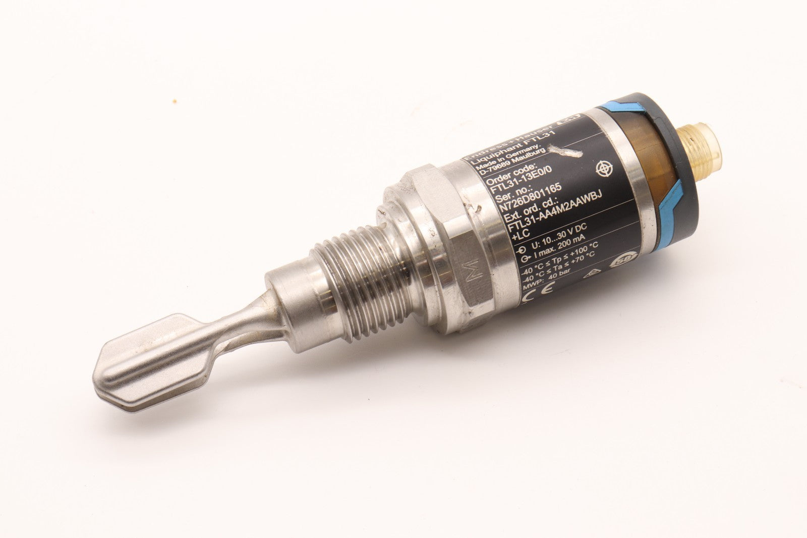 ENDRESS+HAUSER  LIQUIPHANT FTL31	ORD NO: FTL31-13E0/0