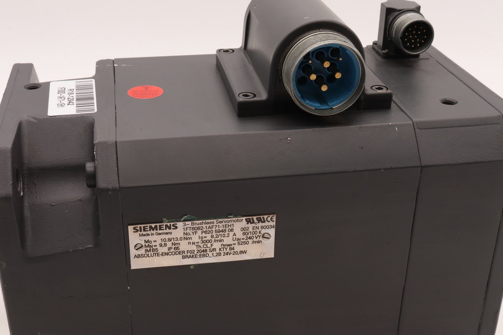 SIEMENS	3 BRUSHLESS SERVOMOTOR	1FT6082-1AF71-1EH1