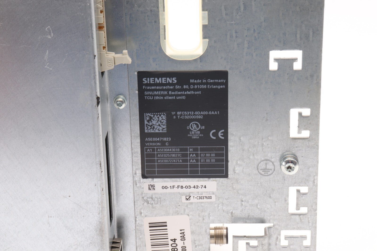 SIEMENS SINUMERIK TCU  6FC5312-0DA00-0AA1