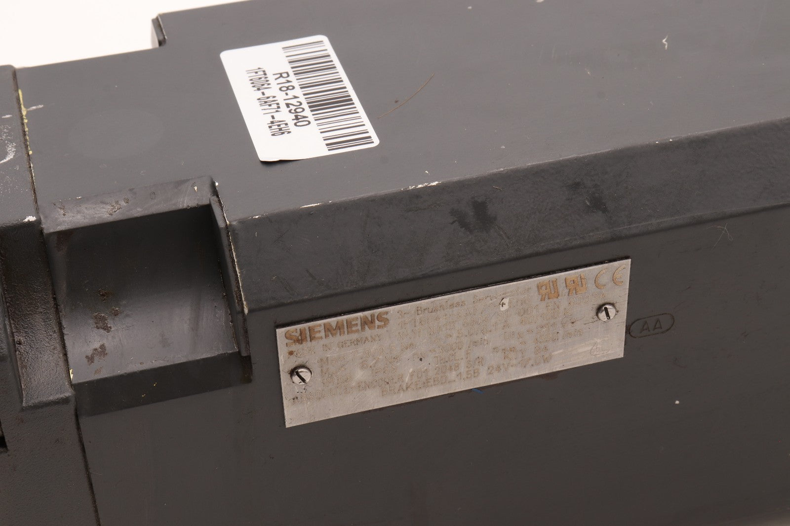 SIEMENS	3 BRUSHLESS SERVOMOTOR	1FT6064-6AF71-4EH6