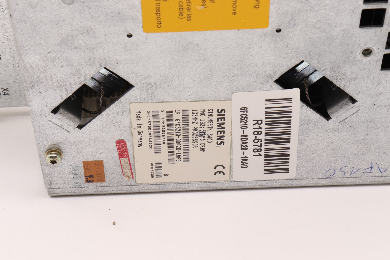 SIEMENS SINUMERIK 840D	6FC5210-0DA20-1AA0