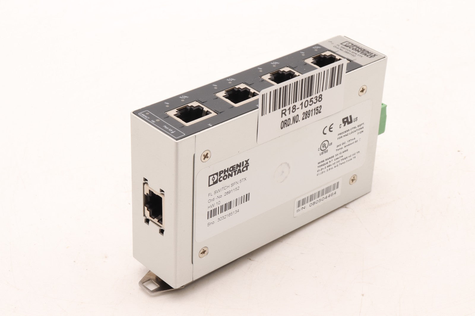 PHOENIX CONTACT	FL SWITCH SFN 5TX	ORD.NO. 2891152