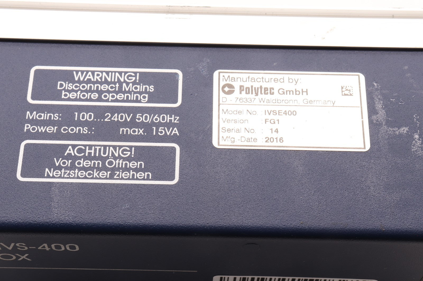POLYTEC 	JUNCTION BOX	IVSE400