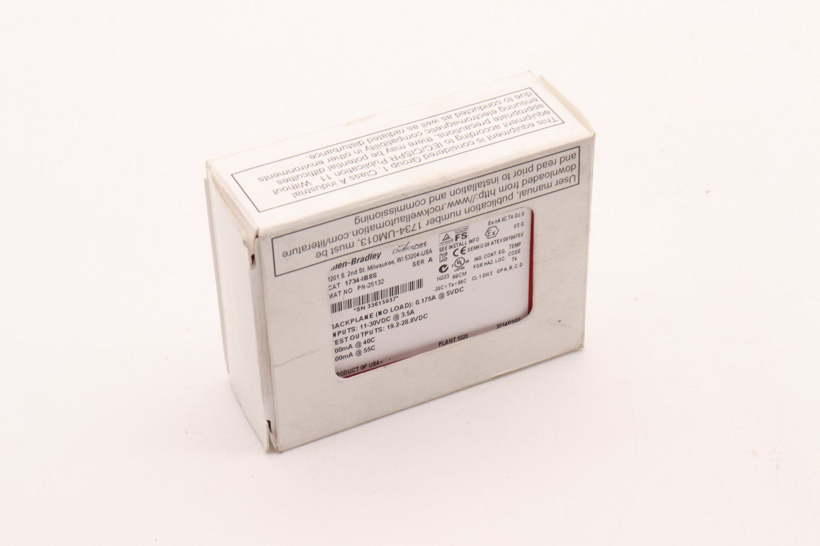 ALLEN-BRADLEY CAT 1734-IB8S