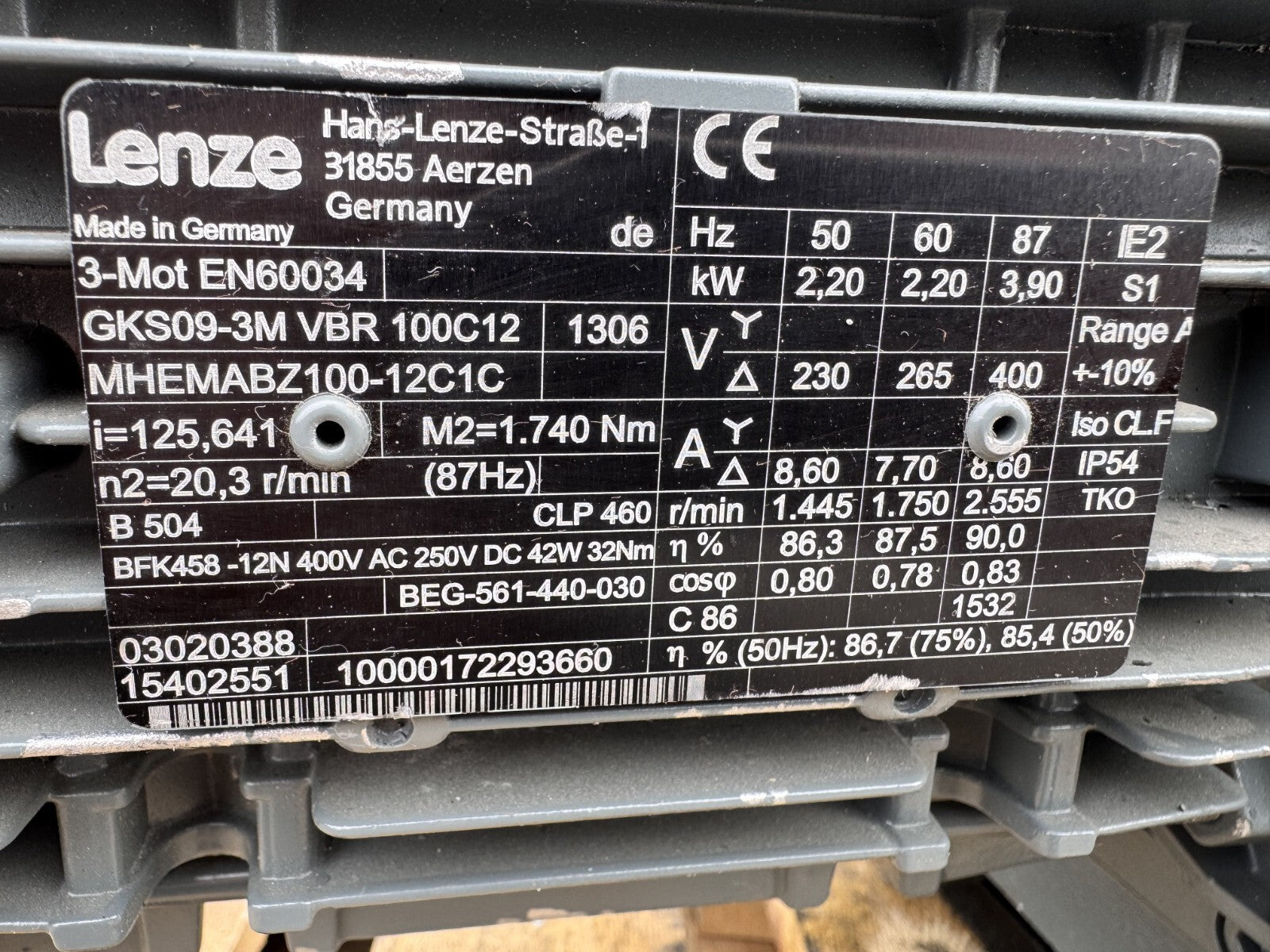 Lenze	Gks09-3M vbr 100c12