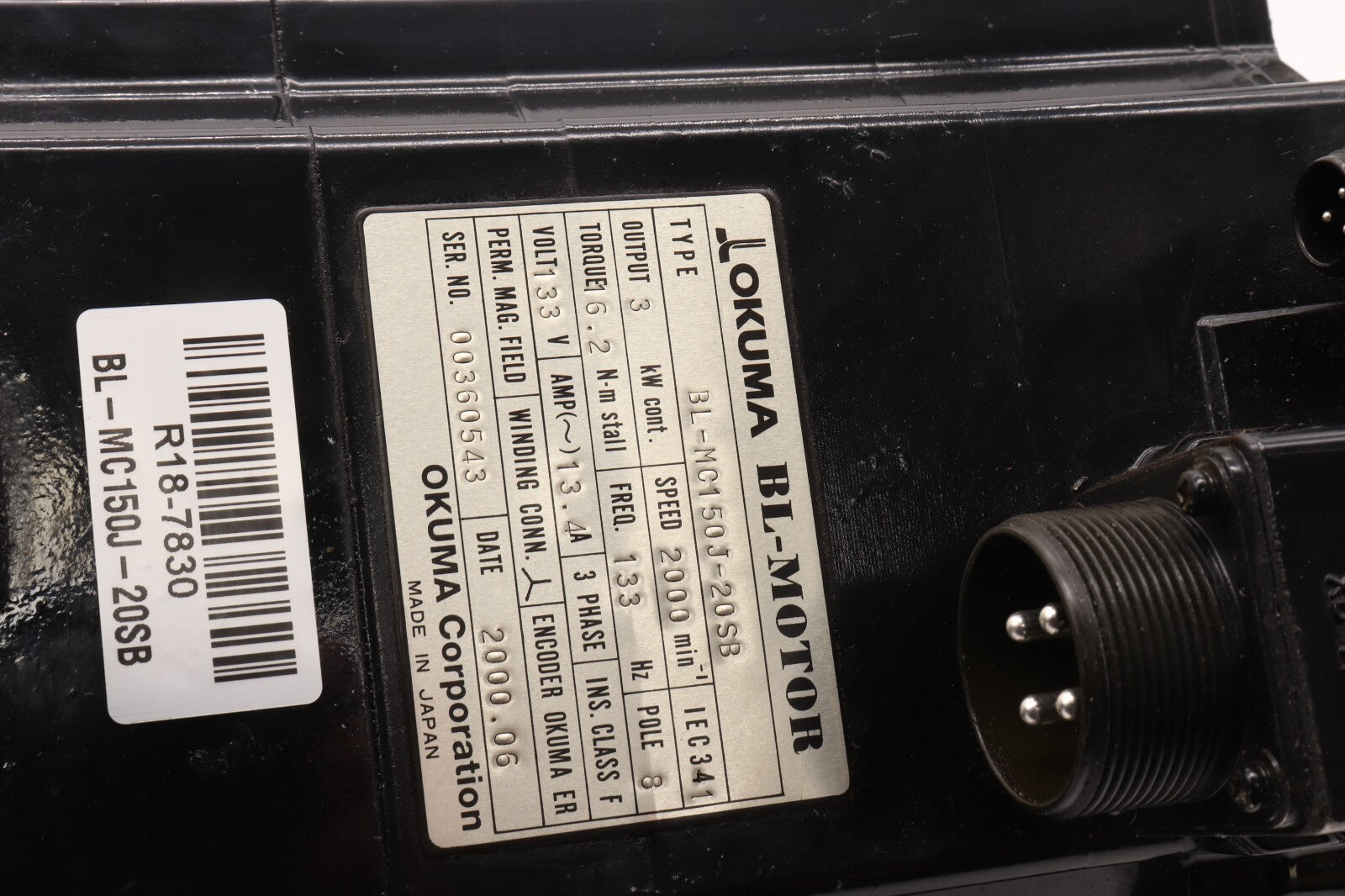 OKUMA	BL-MOTOR 	BL-MC150J-20SB