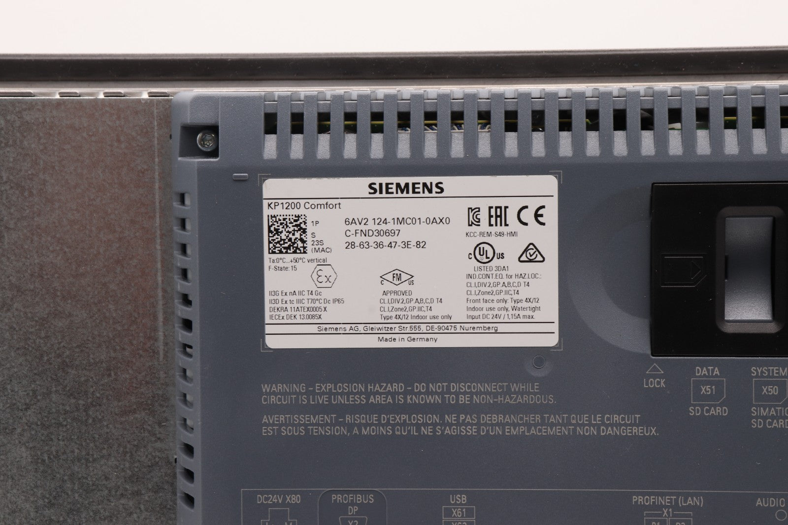 SIEMENS  KP1200 COMFORT 6AV2 124-1MC01-0AX0