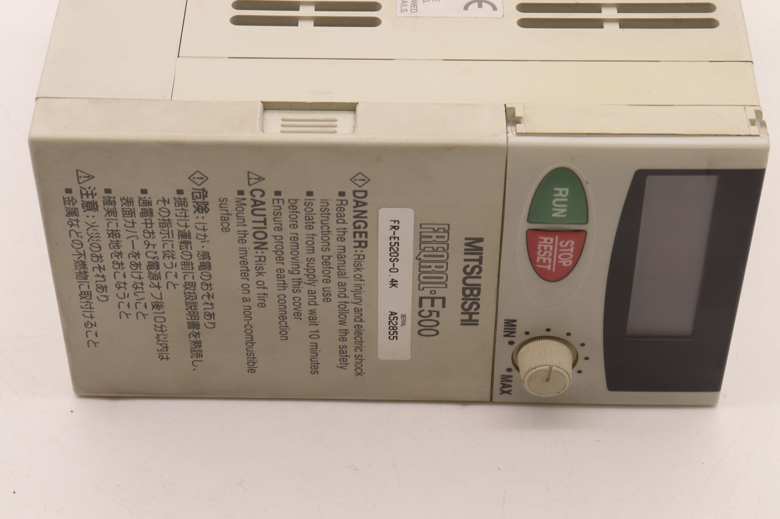 MITSUBISHI	FREQROL E500	FR-E520S-0 4K