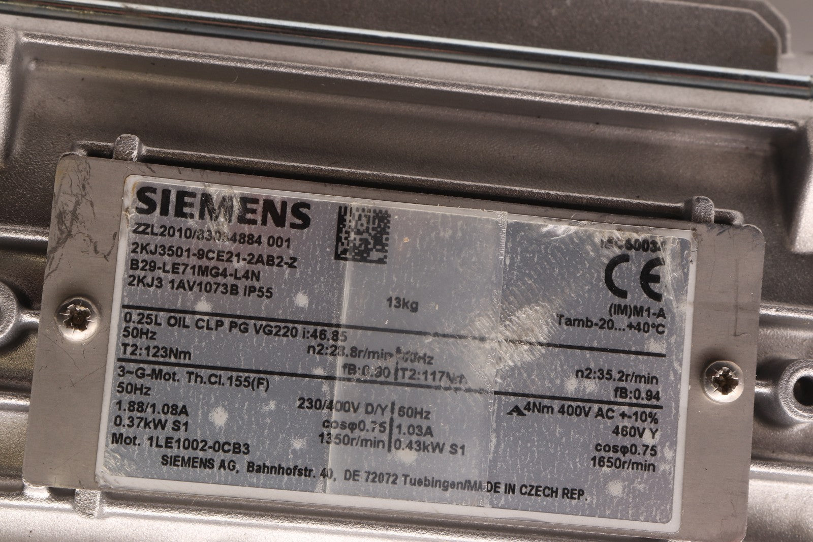 SIEMENS	2KJ3501-9CE21-2AB2-Z 2KJ3 1AV1073B	1LE1002-0CB3