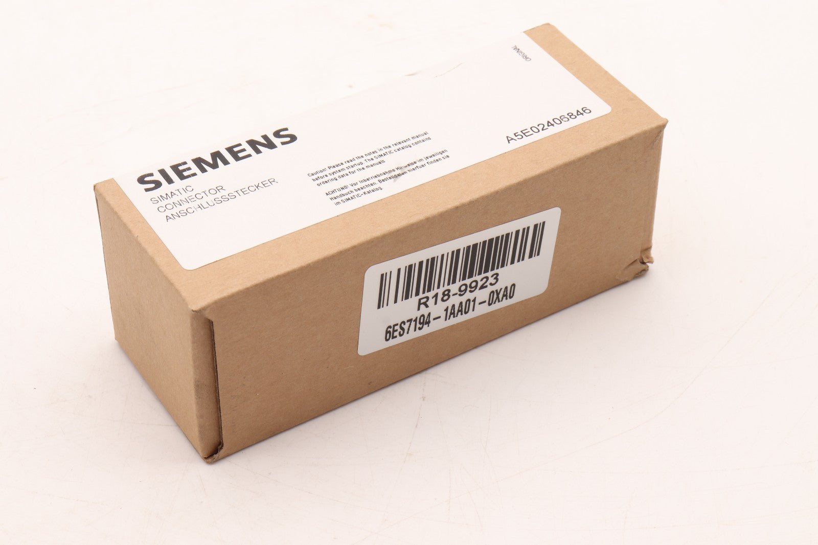 SIEMENS SIMATIC CONNECTOR 6ES7194-1AA01-0XA0