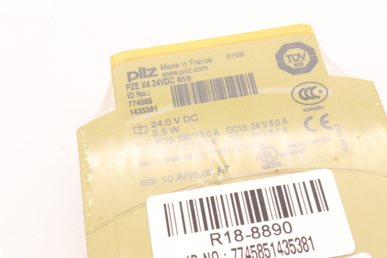 PILZ PZE X4 24VDC 4N/O ID NO.: 7745851435381