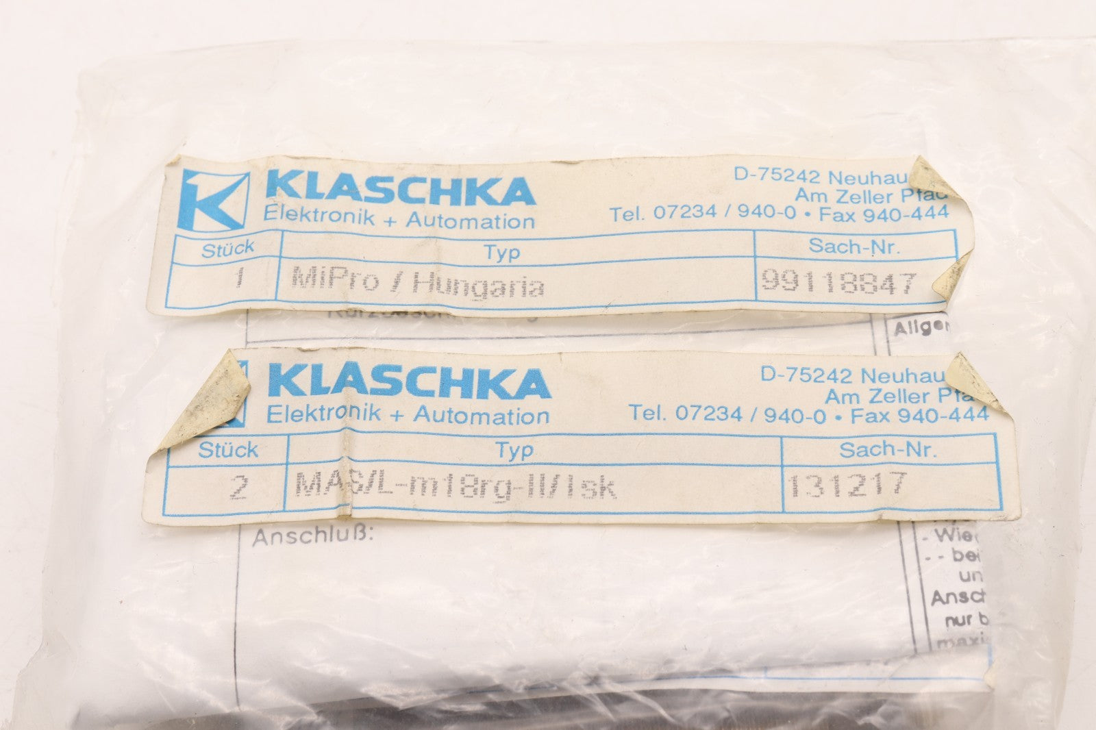 KLASCHKA  MIPRO 99118847 MAS/L-M18RG-II/ISK 131217