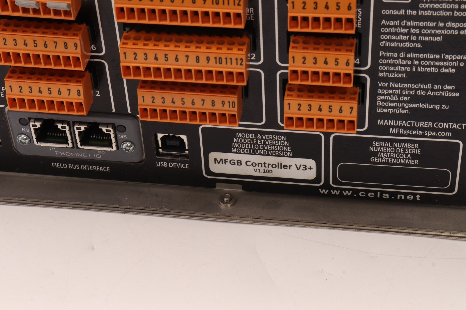 CEIA	MASTER CONTROLLER V3+	MFGB CONTROLLER V3+