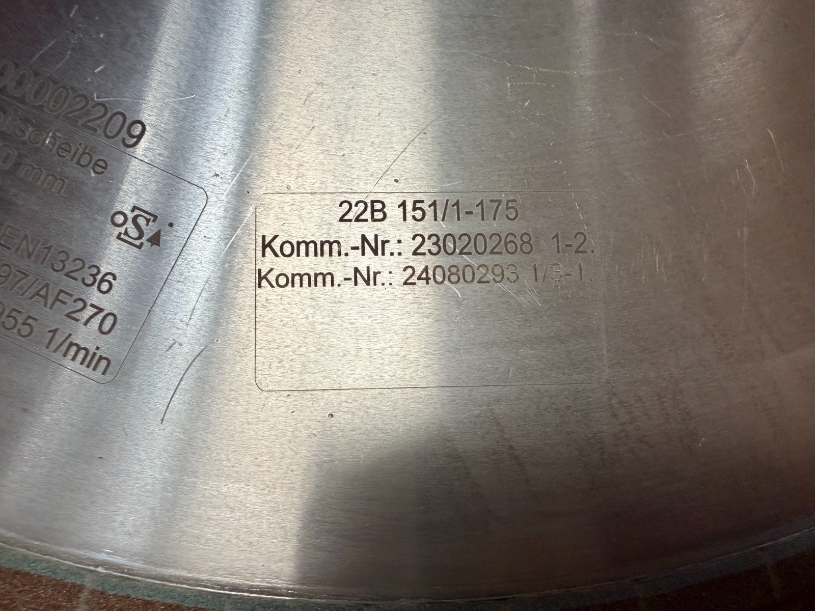 KREBS & RIEDEL	GK00002209 MAT NO. A F890097/AF270