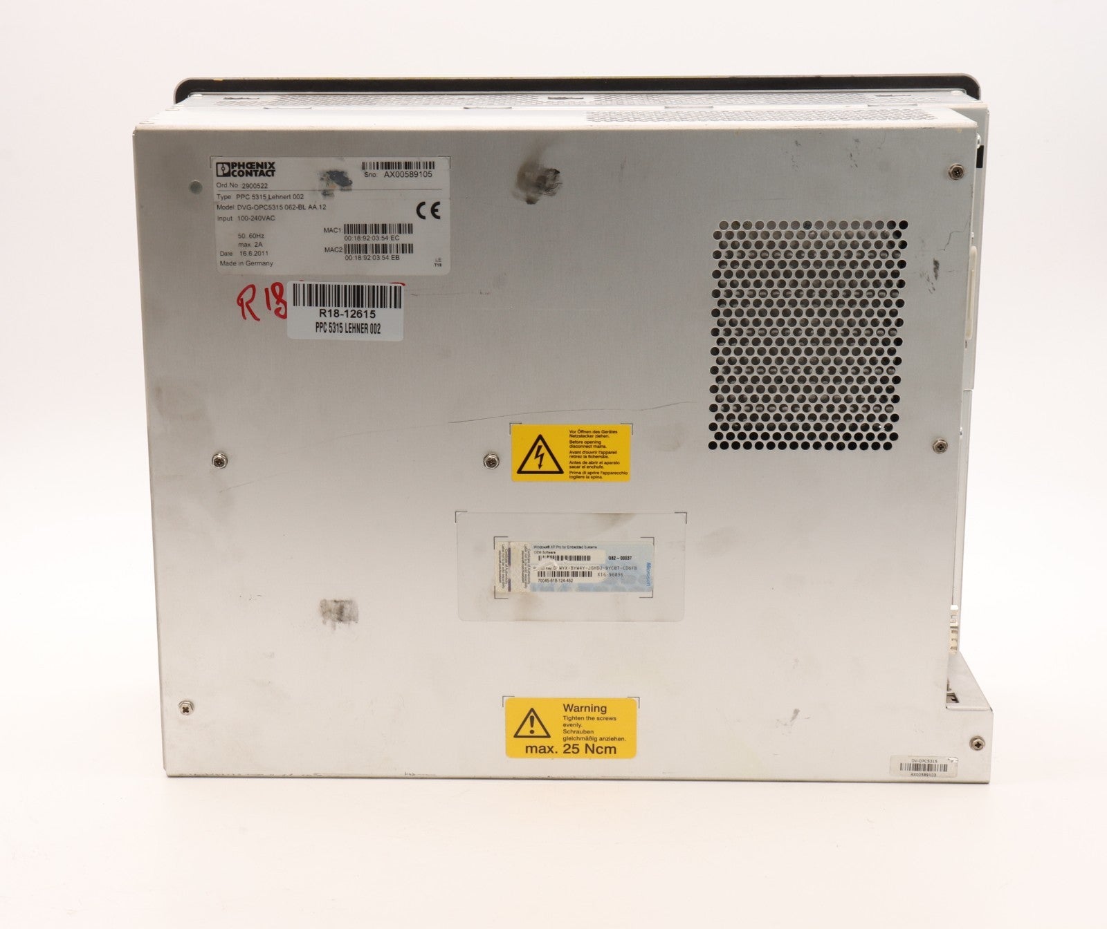 PHOENIX CONTACT	PPC 5315 LEHNER 002	DVG-0PC5315 062-BL AA.12
