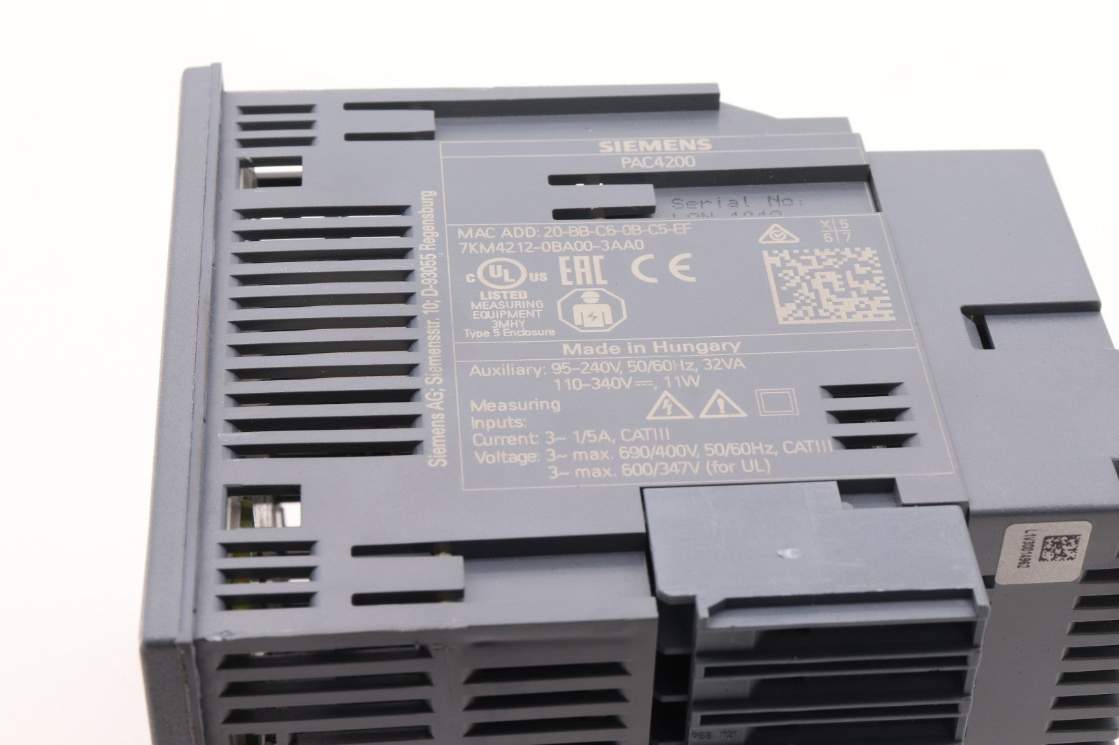SIEMENS SENTRON PAC4200 7KM4212-0BA00-3AA0
