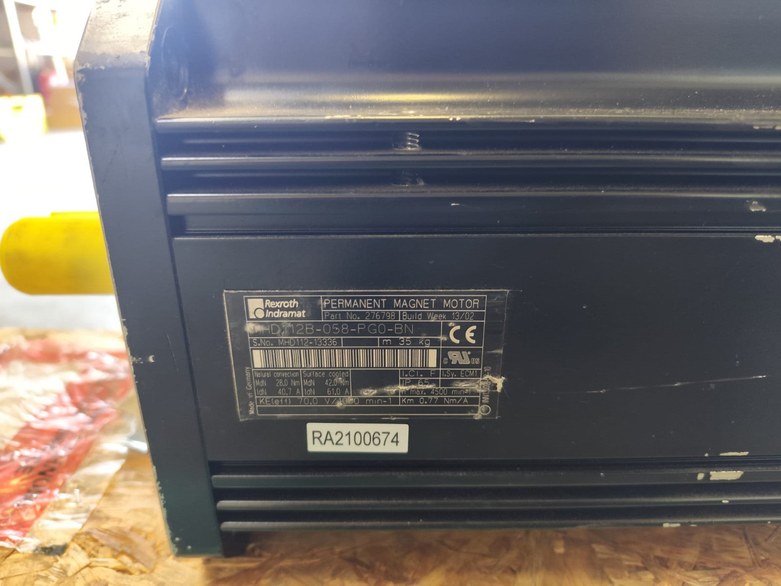 REXROTH 	PERMANENT MAGNET MOTOR	MHD112B-058-PG0-BN
