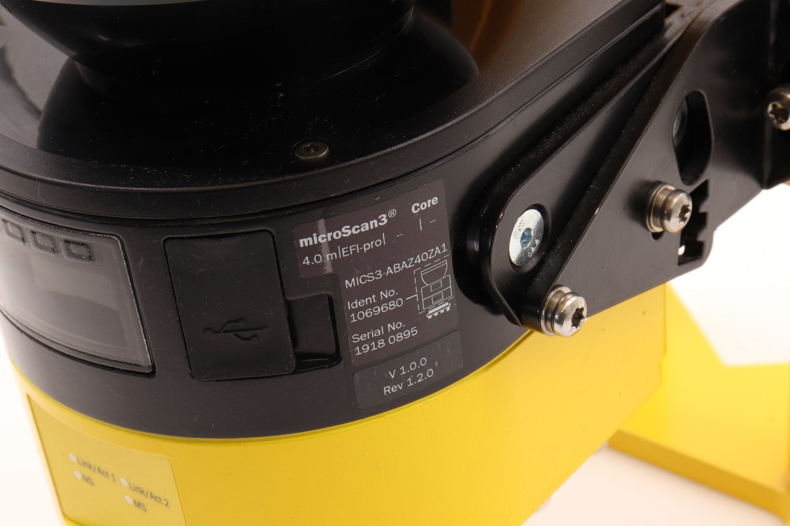 SICK MICROSCAN 3 CORE WITH HOLDER IDENT NO. 19180895 MICS3-ABAZ40ZA1  R18-9353