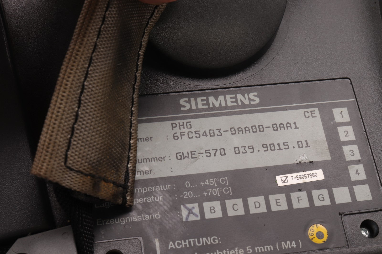 SIEMENS SINUMERIK (BROKEN HOUSING) 6FC5403-0AA00-0AA1