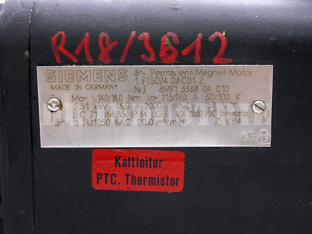 SIEMENS 1ft5074-0ac01-z