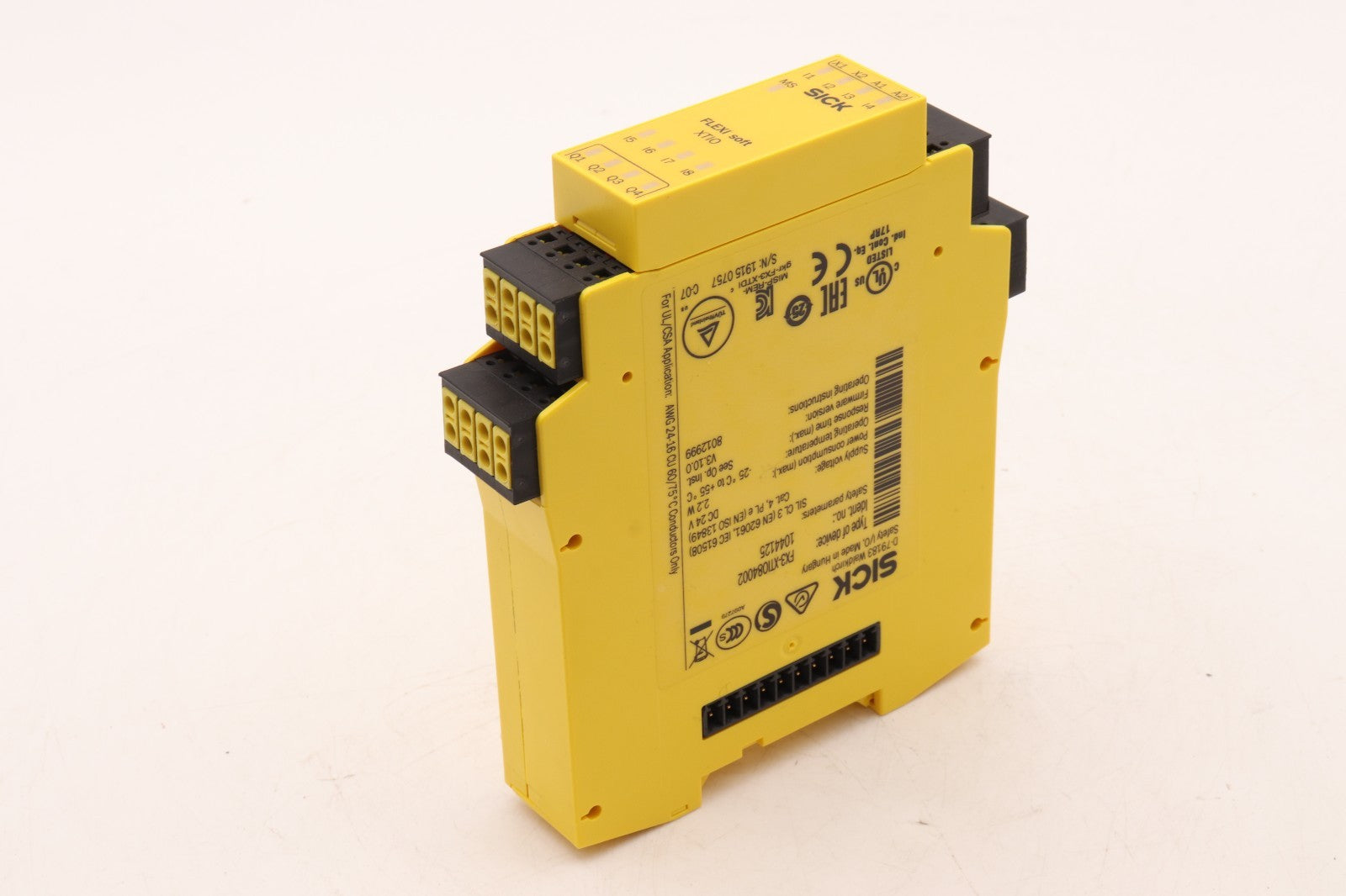 SICK	TYPE: FX3-XTI084002	ID NO: 1044125