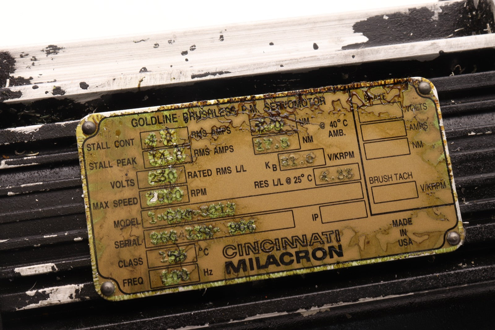 CINCINNATI MILACRON	SERVOMOTOR	1-604-0213