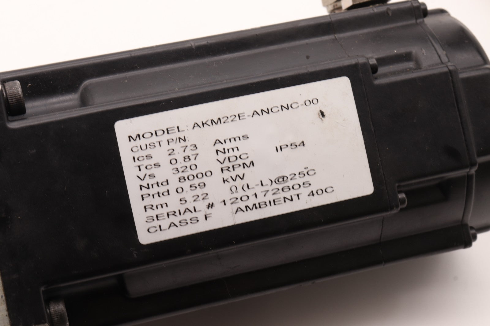 KOLLMORGEN	 AKM22E-ANCNC-00	S-10000807-F  PATENT NO.5.791.191