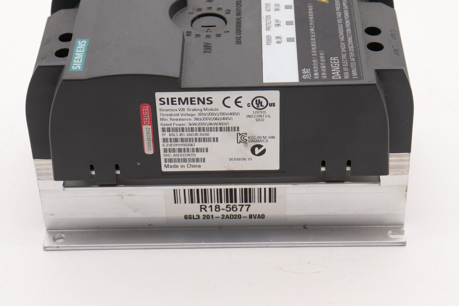 Siemens 6SL3 201-2AD20-8VA0