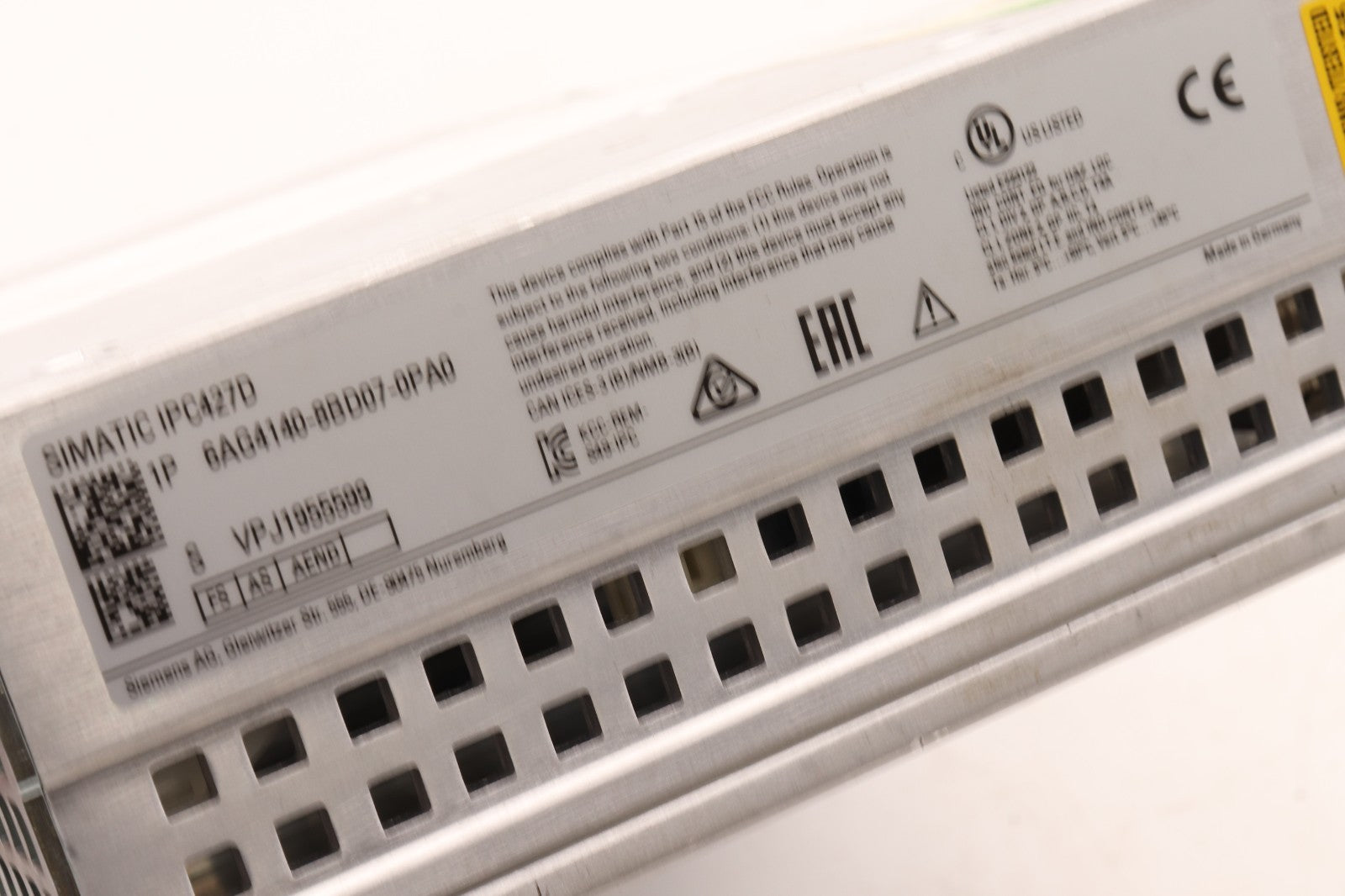 SIEMENS	SIMATIC IPC427D	6AG4140-88D07-0PA0