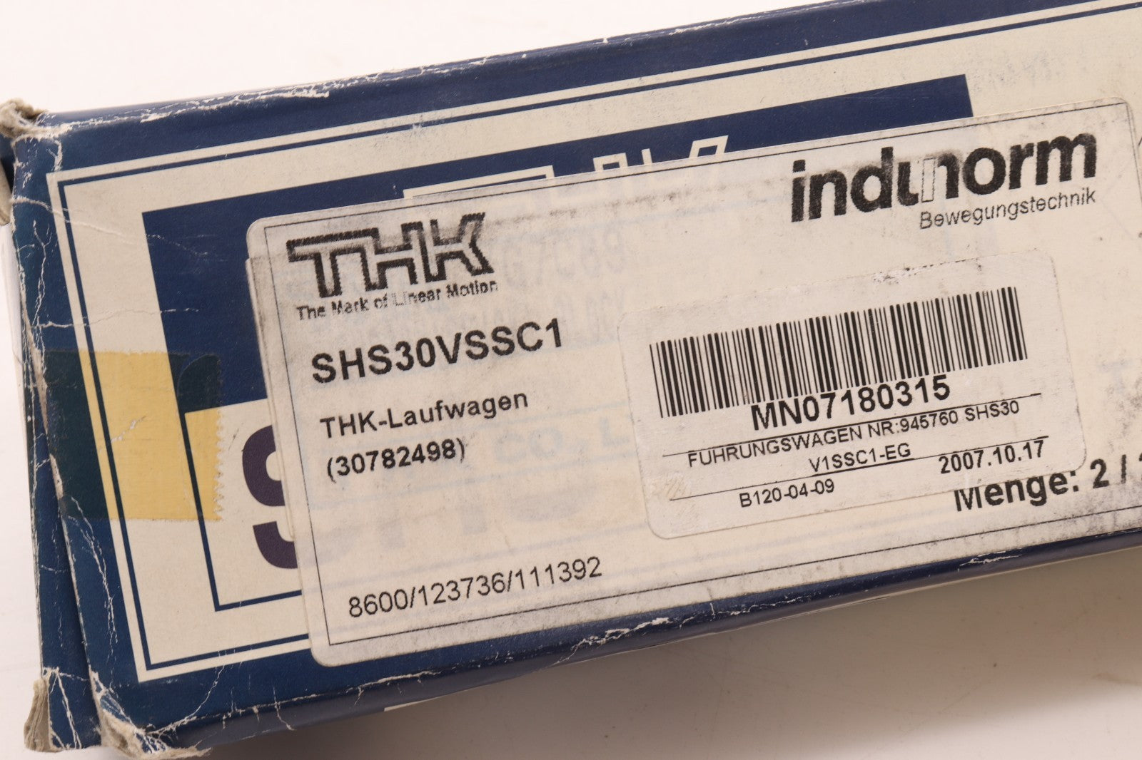 THK LM SYSTEM	SHS-30VSSC1