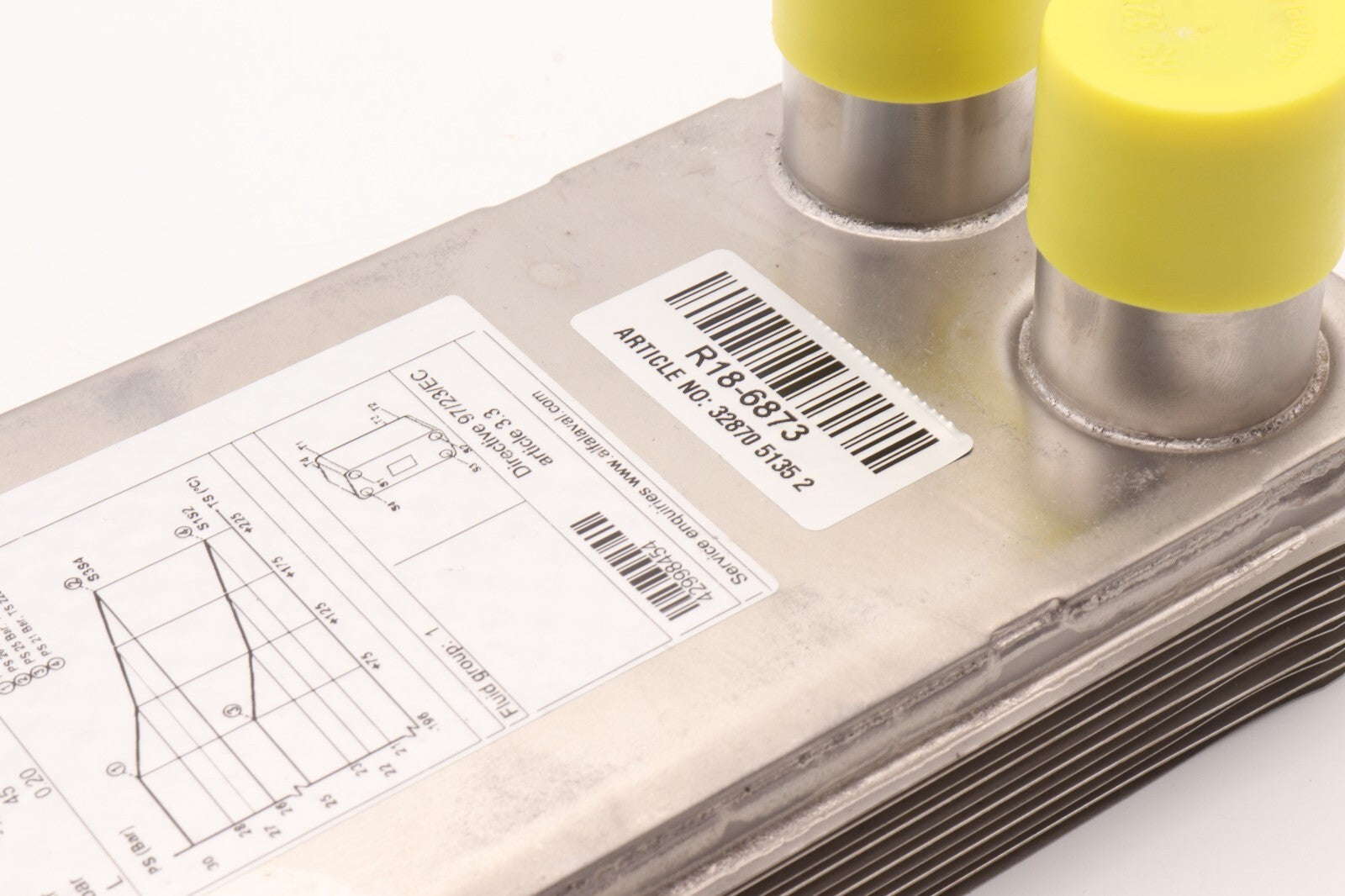 ALFA LAVAL ALFANOVA 27-10H FUSION PLATE HEAT EXCHANGERS	ARTICLE NO: 32870 5135 2