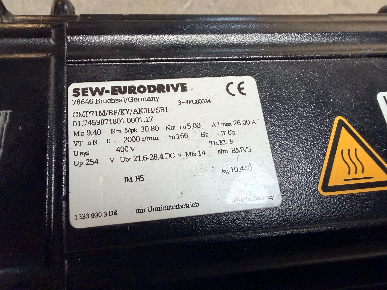 SEW-EURODRIVE	CMP71M/BP/KY/AK0H/SB1
