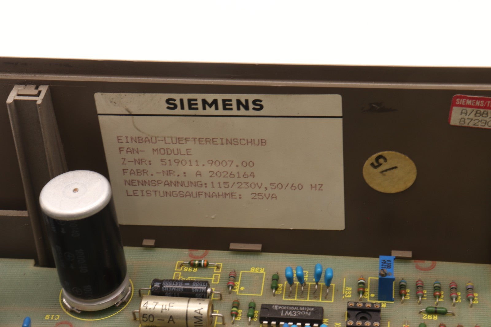 SIEMENS	6ES5988-3LA11	FAN-MODULE
