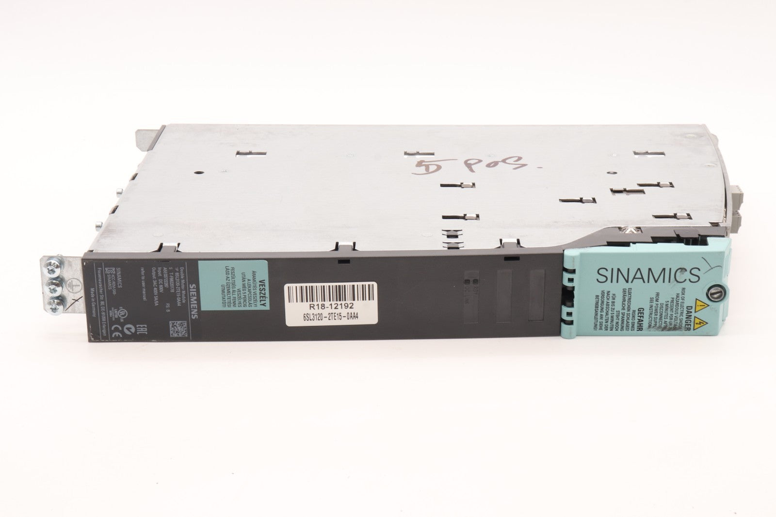 SIEMENS	6SL3120-2TE15-0AA4	(BRKOKEN HOUSING)