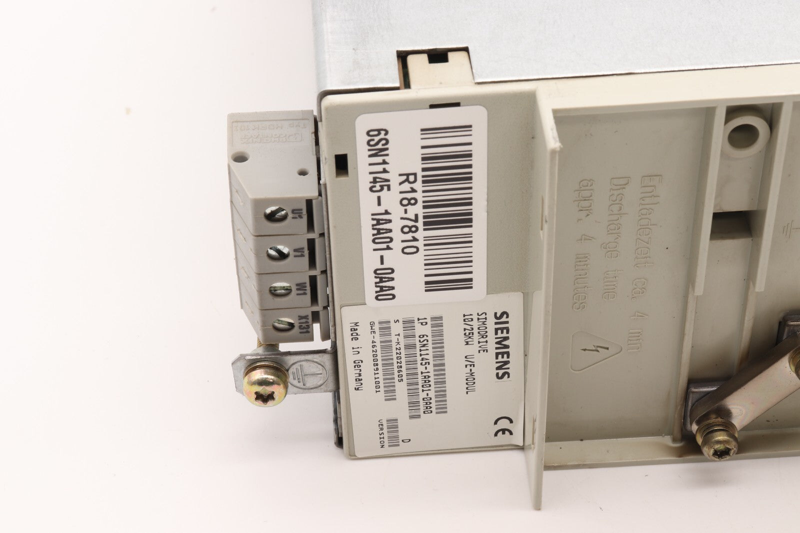 SIEMENS	SIMODRIVE 10/25KW U/E-MODUL	6SN1145-1AA01-0AA0