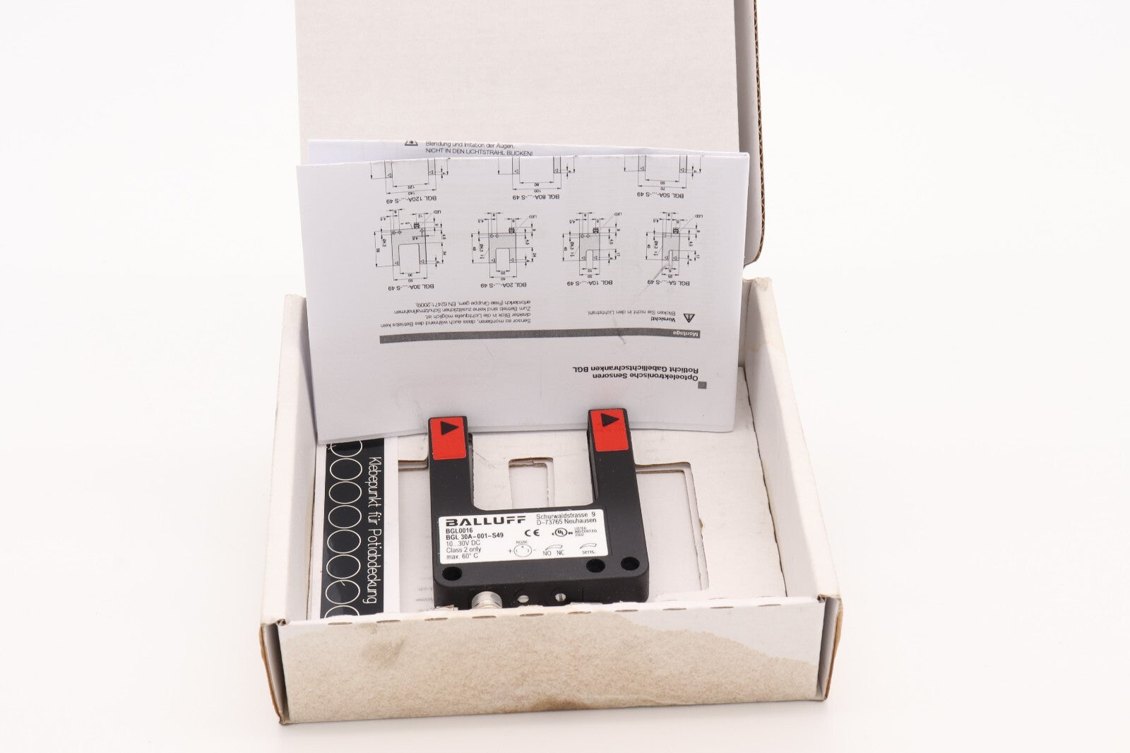 BALLUFF BGL0016 PHOTOELECTRIC SENSOR BGL 30A-001-S49