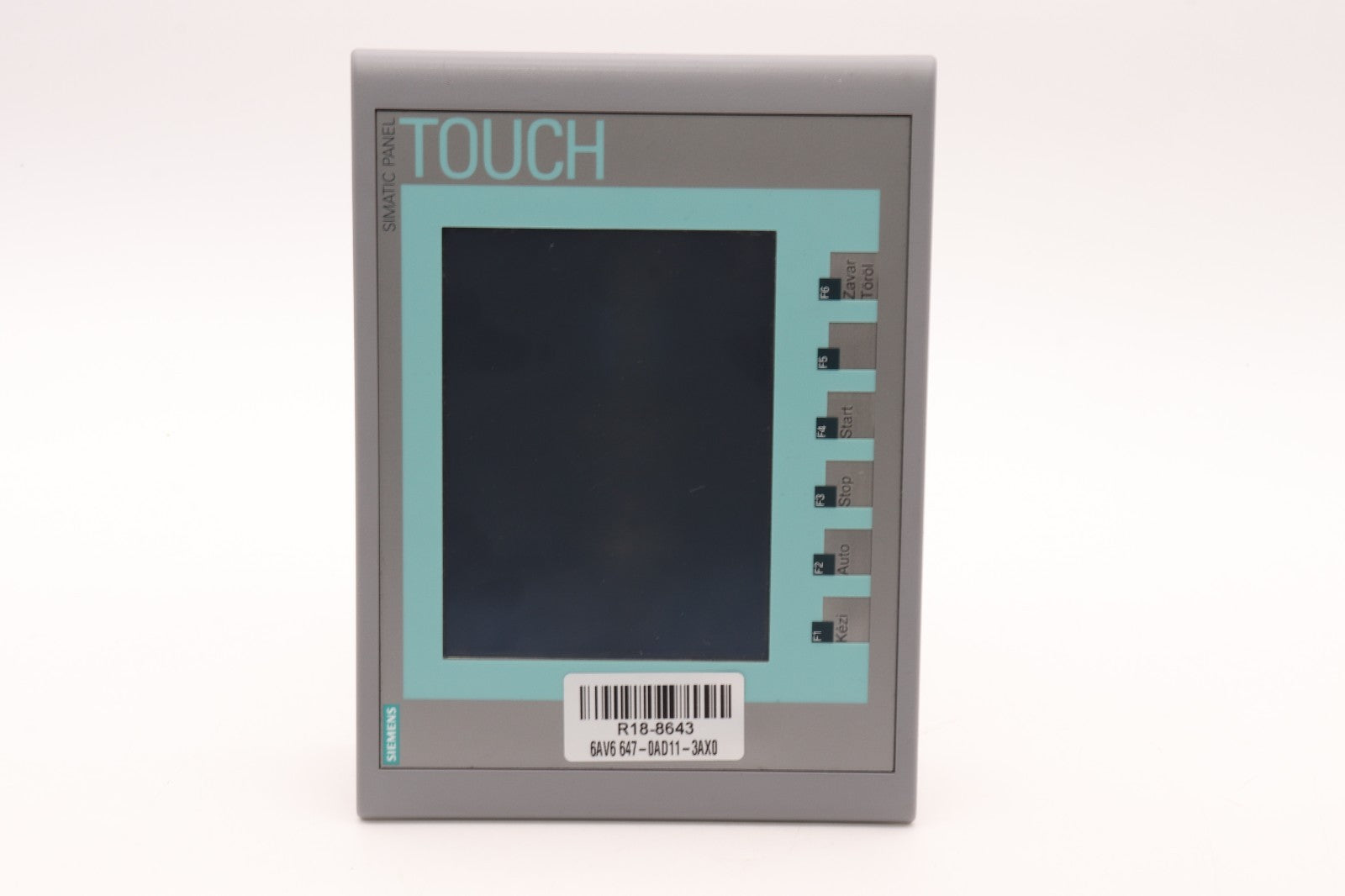 SIEMENS KTP600 BASIC COLOR PN 6AV6 647-0AD11-3AX0