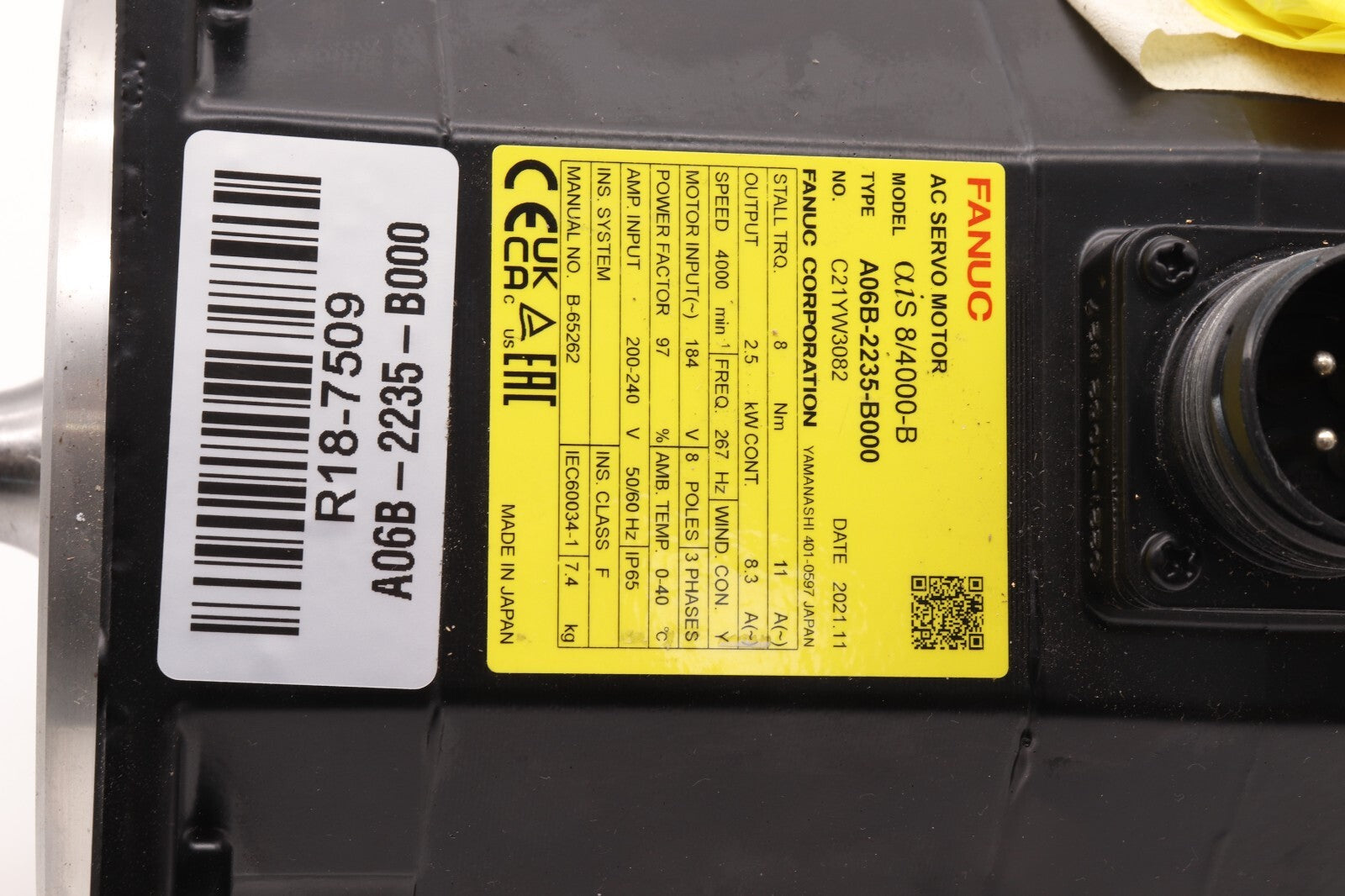 FANUC	AC SERVO MOTOR  AIS 8/4000-B	A06B-2235-B000