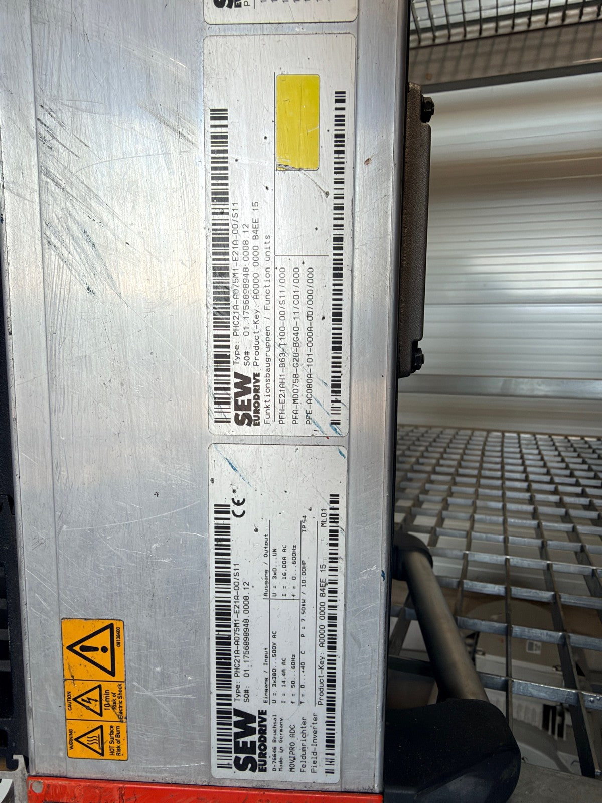 SEW EURODRIVE	PHC21A-A075M1-E21A-00/S11	PZM2XA-A075-D02-00