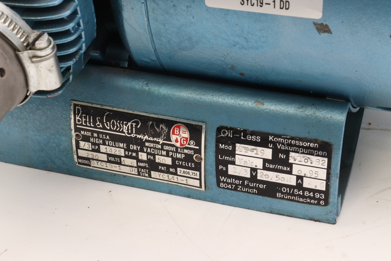 BELL & GOSSETT	SYC19-1 DD	SYC141-1