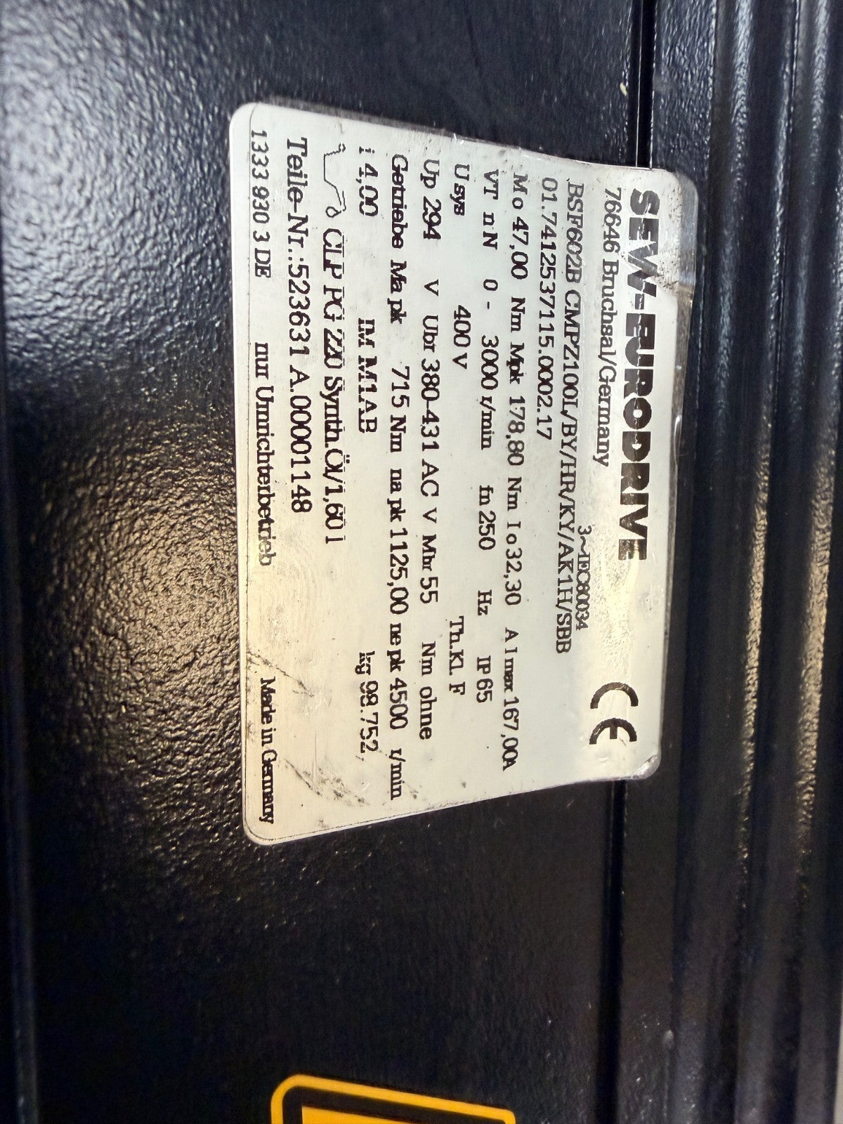 SEW EURODRIVE		CMPZ100L/BY/HR/KY/AK1H/SBB