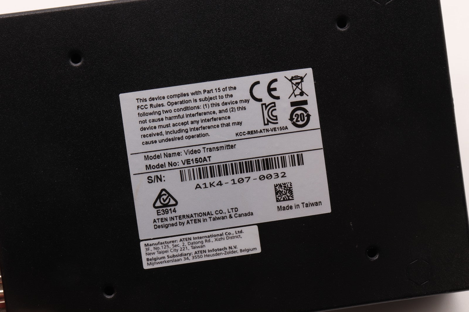 ATEN	VIDEO EXTENDER	VE150AT TRANSMITTER