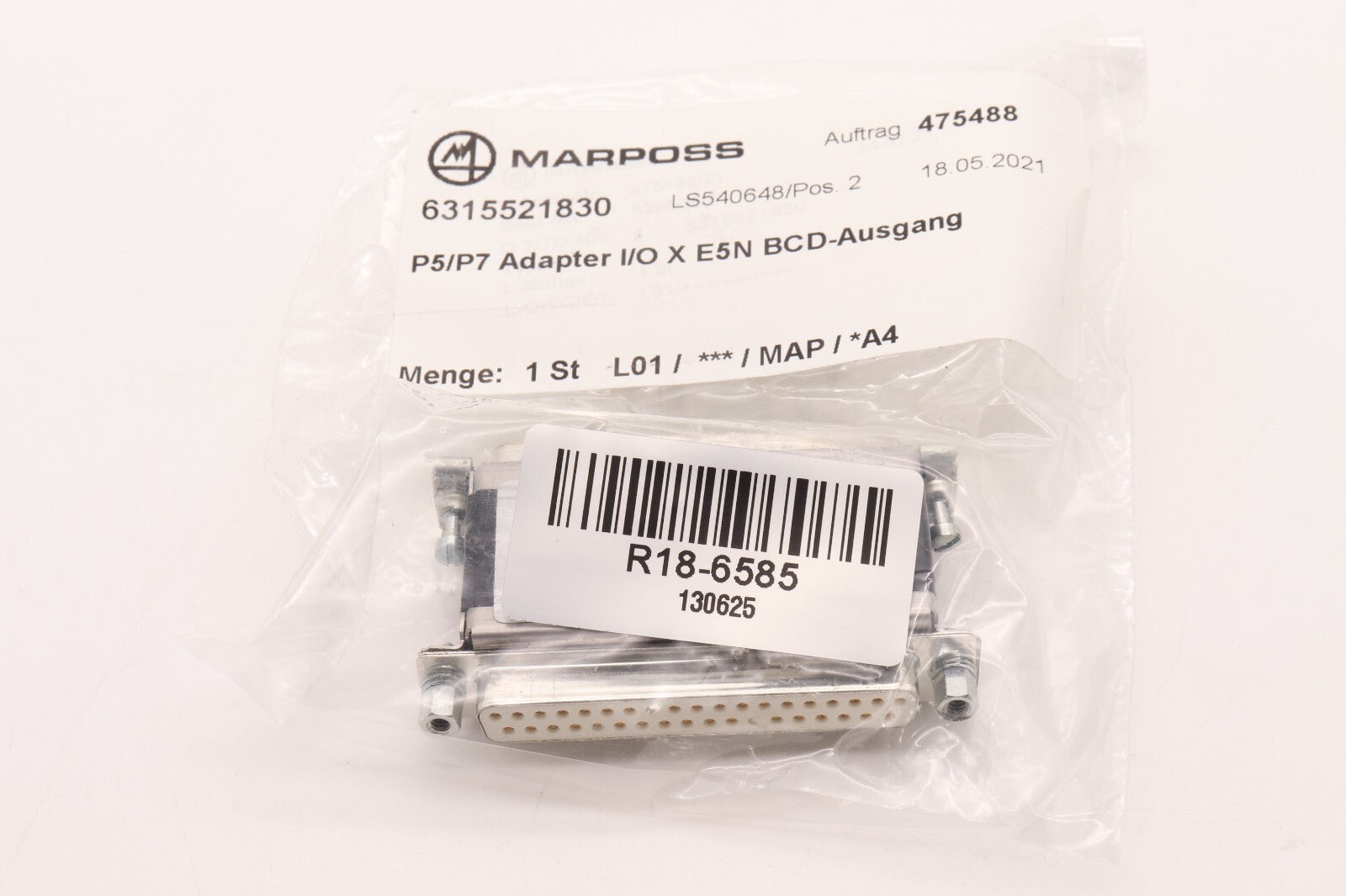 MARPOSS	P5 I/O ADAPTER FOR E5N BCD OUTPUT	B6315521830